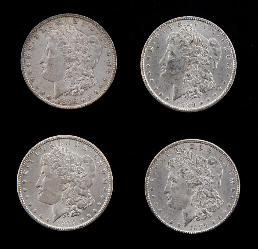 4 Unc Morgan Silver Dollars (1 of 2)