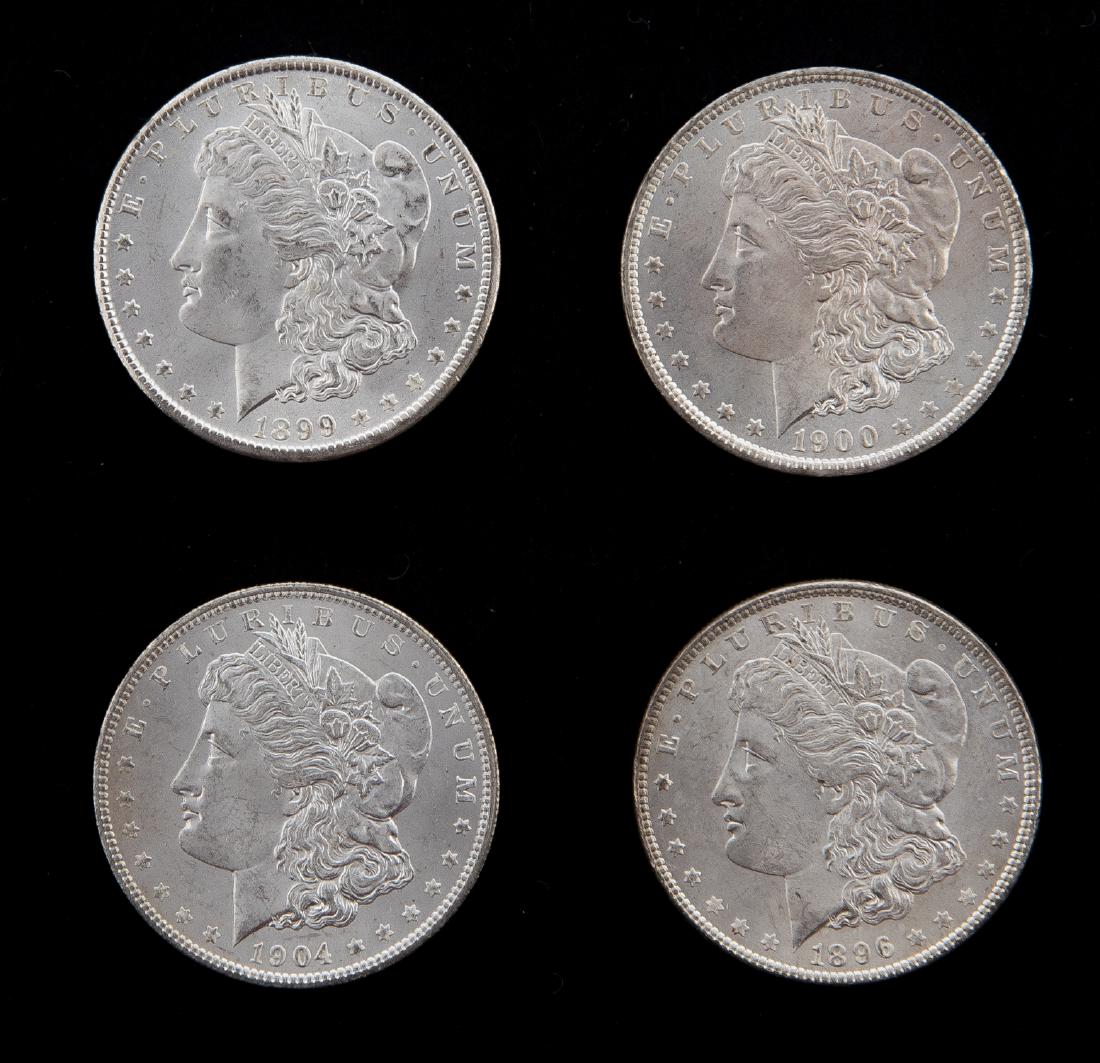 4 Unc Morgan Silver Dollars (1 of 2)