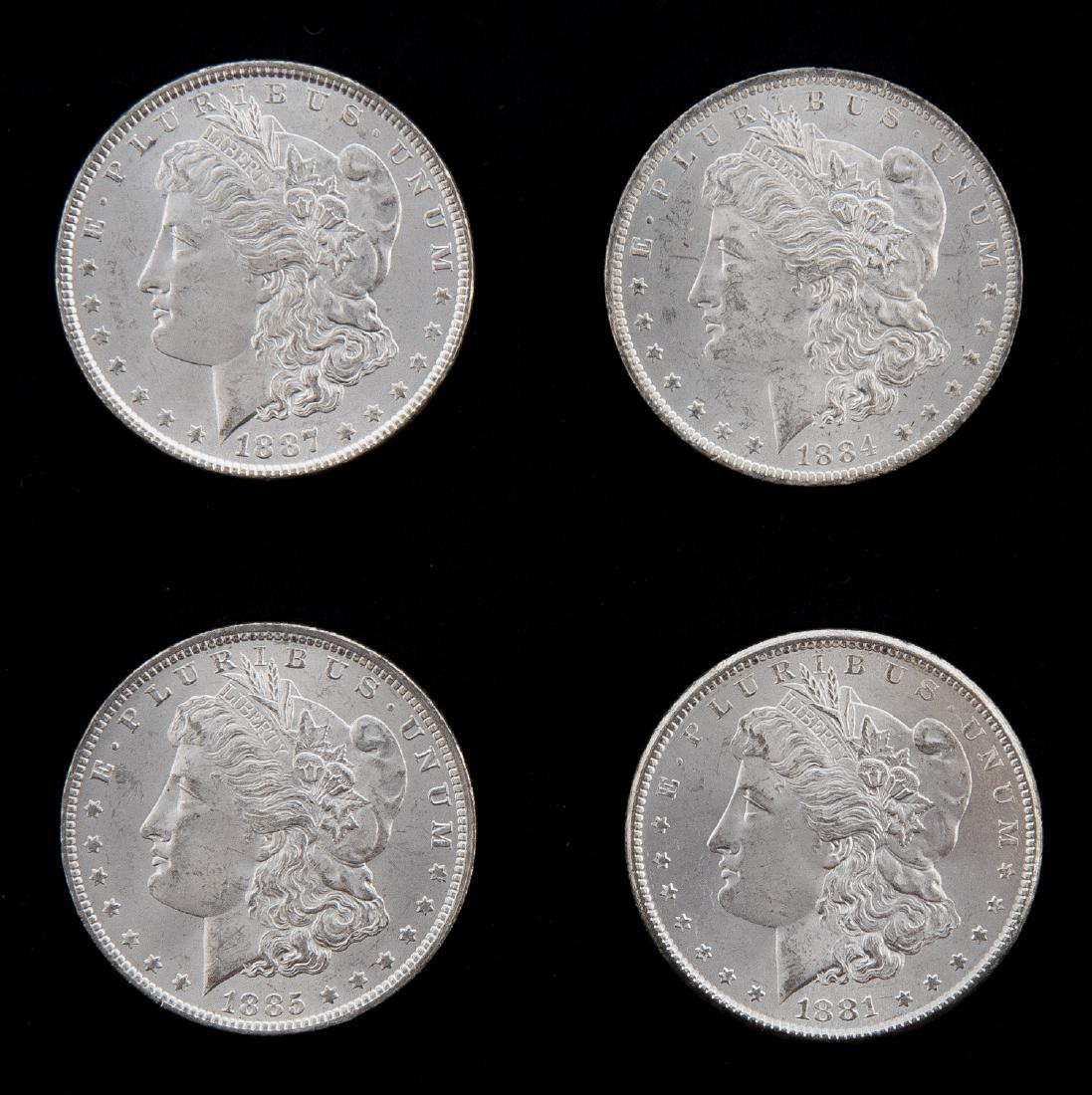 4 Unc Morgan Silver Dollars (1 of 2)