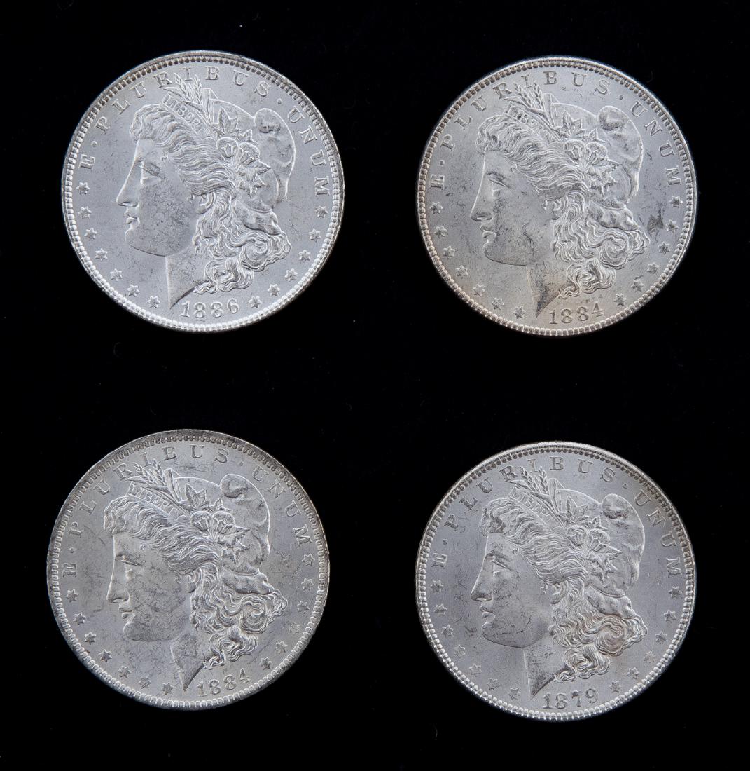 4 Unc Morgan Silver Dollars (1 of 2)