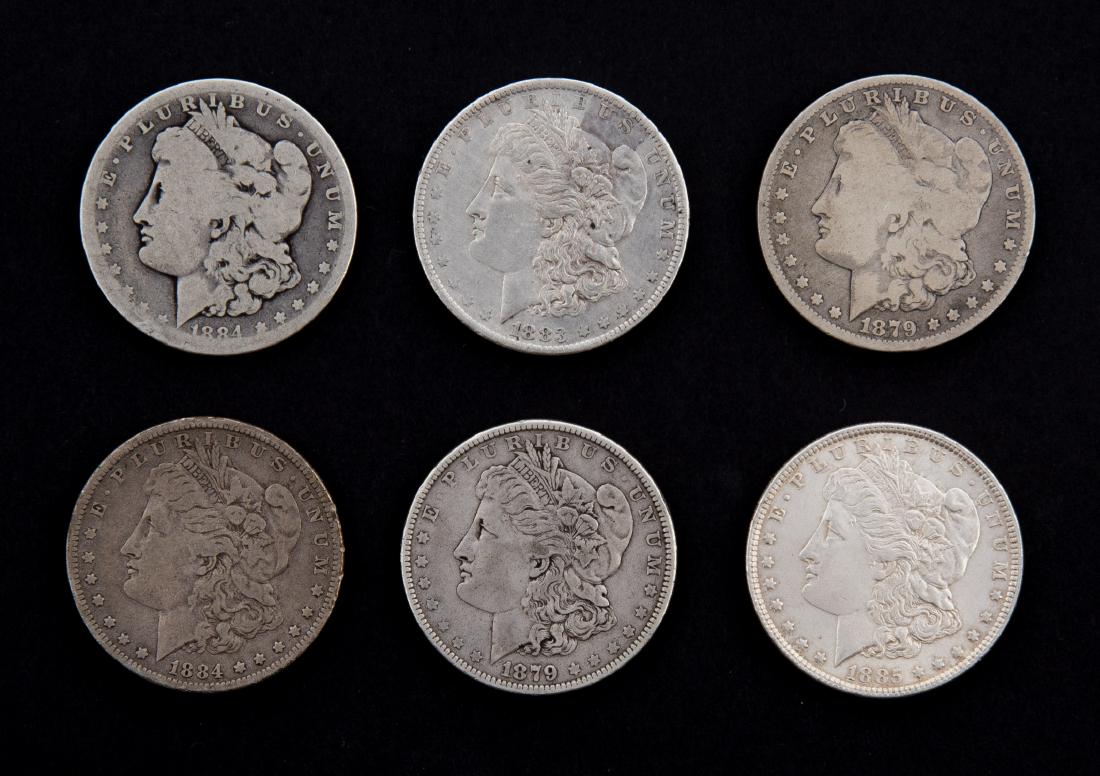 6 Morgan Silver Dollars (1 of 1)