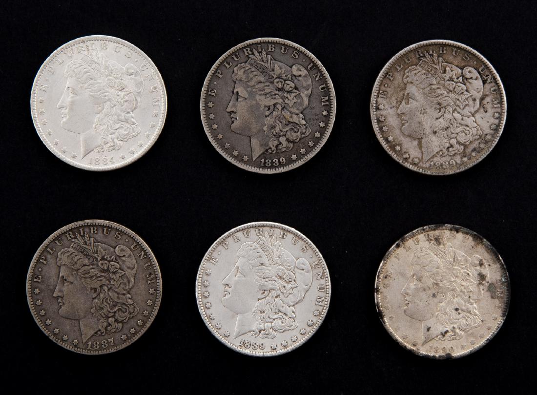 6 Morgan Silver Dollars (1 of 1)