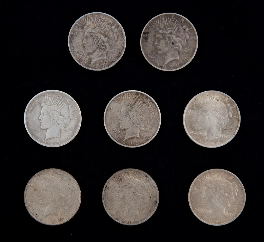 8 Peace Silver Dollars (1 of 1)