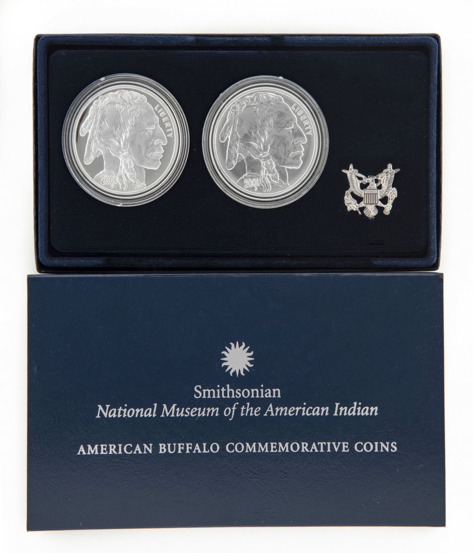 2001 Proof and Unc Buffalo Silver Dollar (1 of 2)