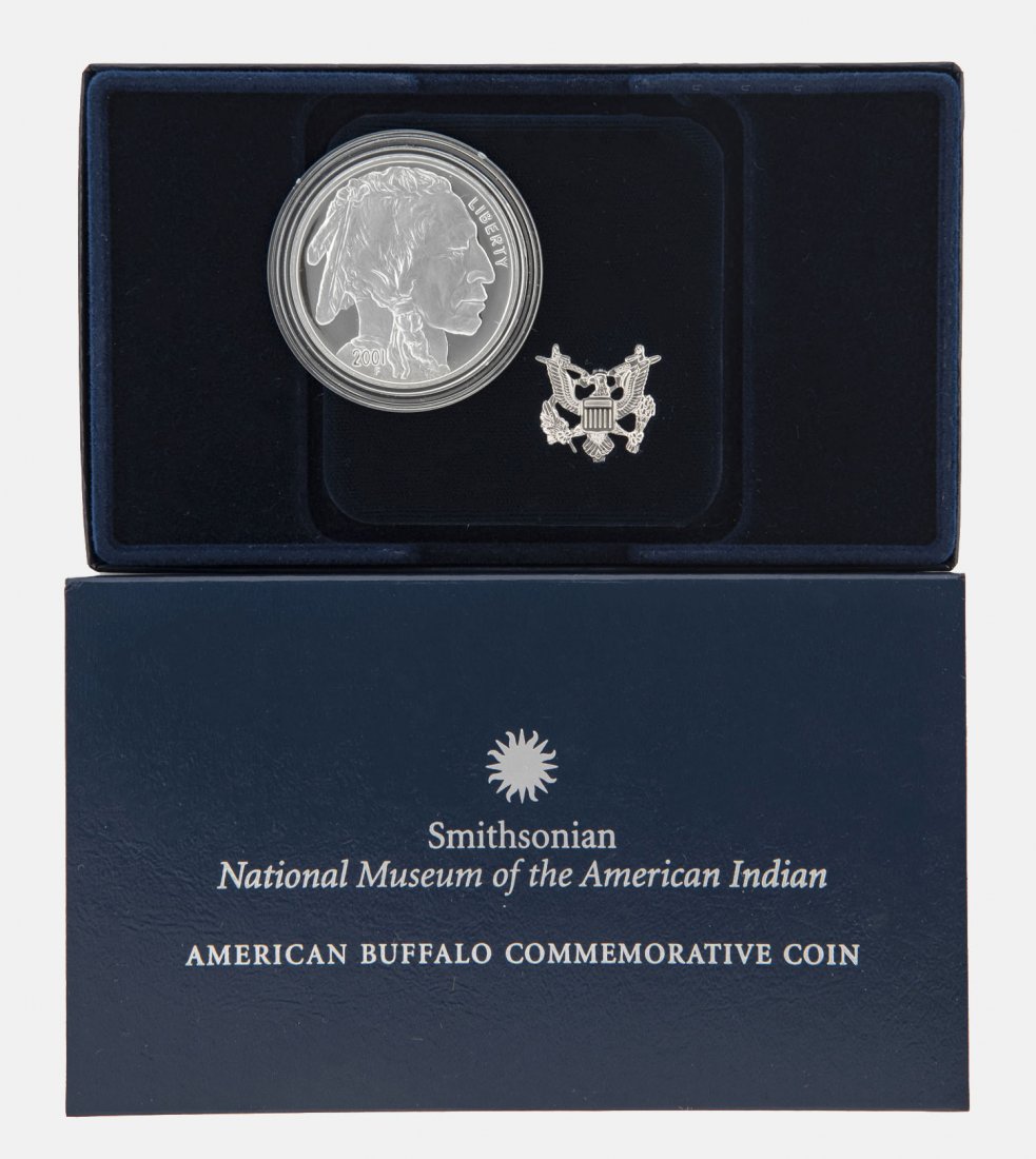 2001 Proof and Unc Buffalo Silver Dollar (1 of 2)