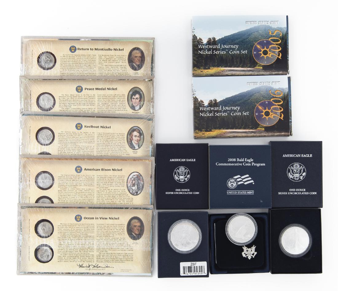 10 Misc Pcs Incl Unc Silver Eagles (1 of 2)