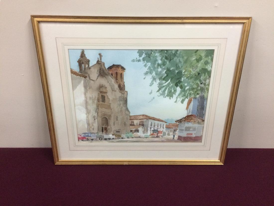 Charles Robinson Church Watercolor: 22 wide x 18 high.