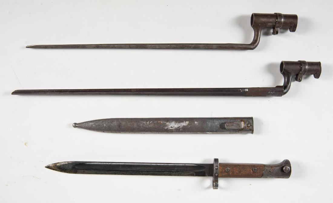 Group of 3 Miscellaneous Bayonets: Includes German Mauser bayonet.