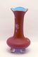 358: Large Victorian Enameled Cased Glass Vase - 2