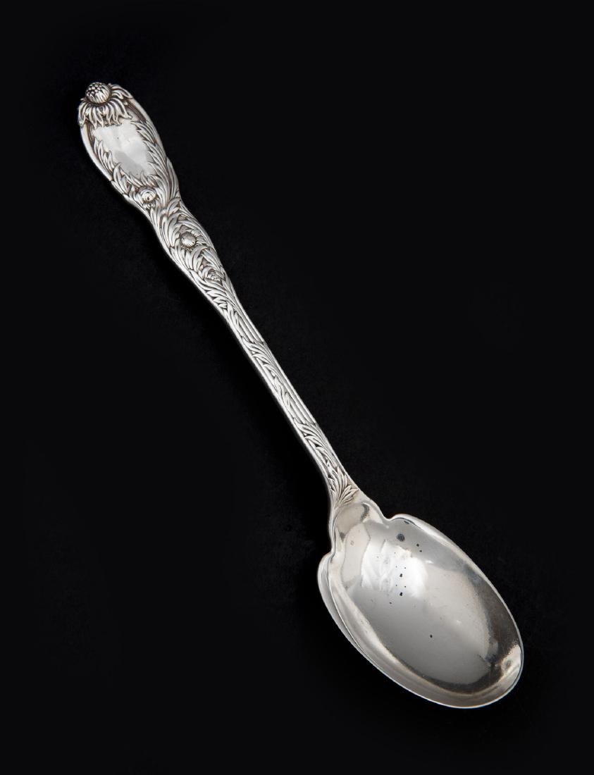 Sterling Tiffany Chrysanthemum Serving Spoon (1 of 5)