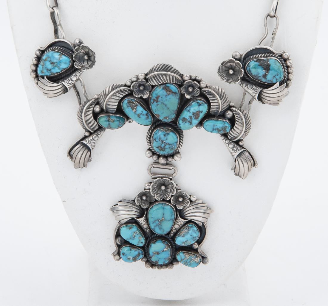 Native American Drop Pendant Turquoise Necklace (1 of 2)