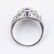 Platinum Filigree Diamond & Sapphire Ring - 3