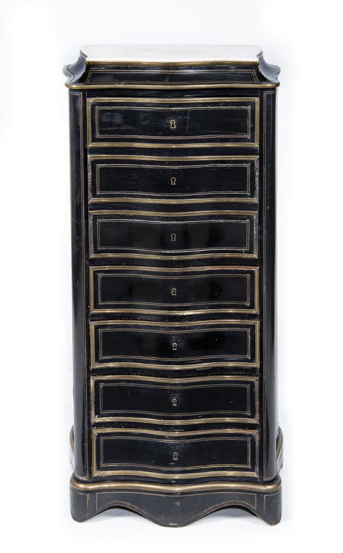 19th C. Napoleon III Style Drop Front Chest (1 of 4)