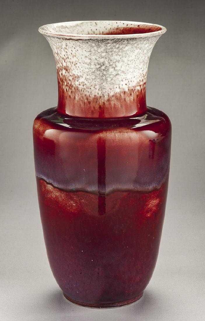 1924 Ruskin Pottery Oxblood Vase (1 of 4)