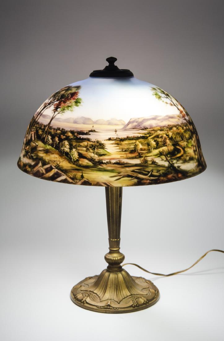 Reverse Painted Table Lamp (1 of 3)