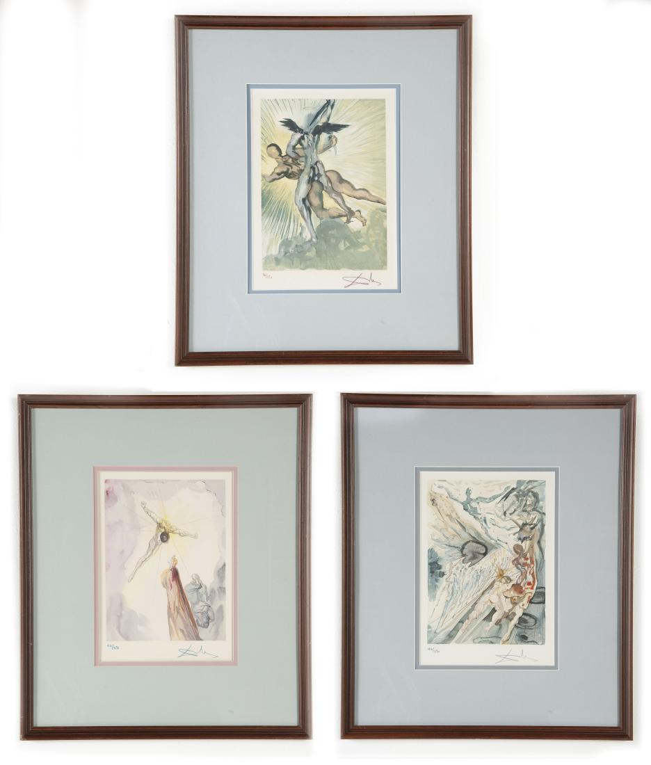 Salvador Dali (Spanish, 1904-1989), 3 Woodcuts (1 of 10)