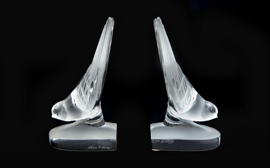 Lalique Hirondelle Bookends (1 of 4)
