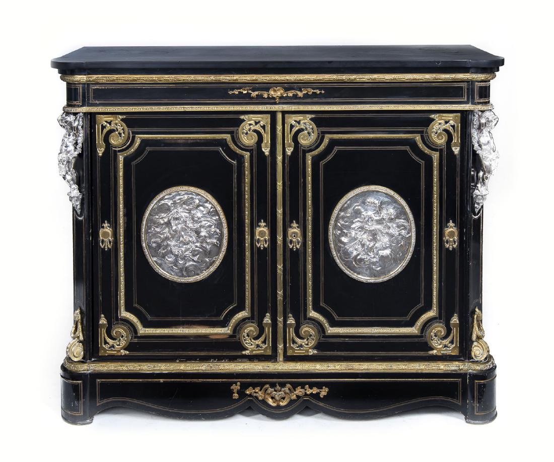 Large 19th C. French Napoleon III Style Cabinet (1 of 4)