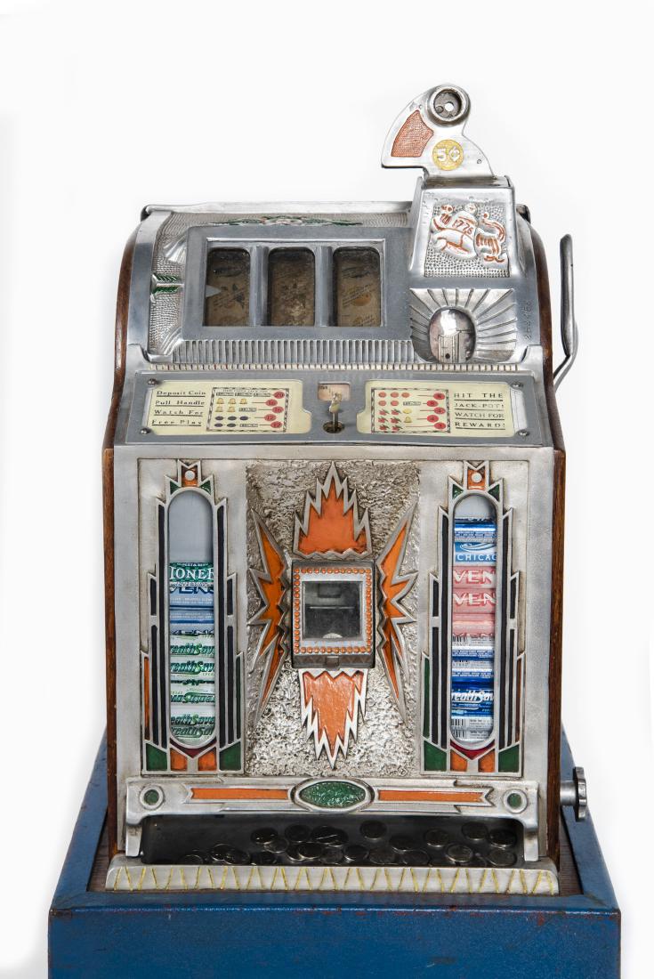 Mills Nickel Slot Machine with Stand (1 of 6)