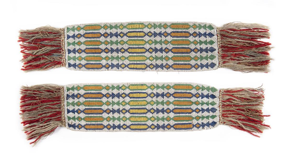 Pair of Chippewa Beaded Garters (1 of 6)