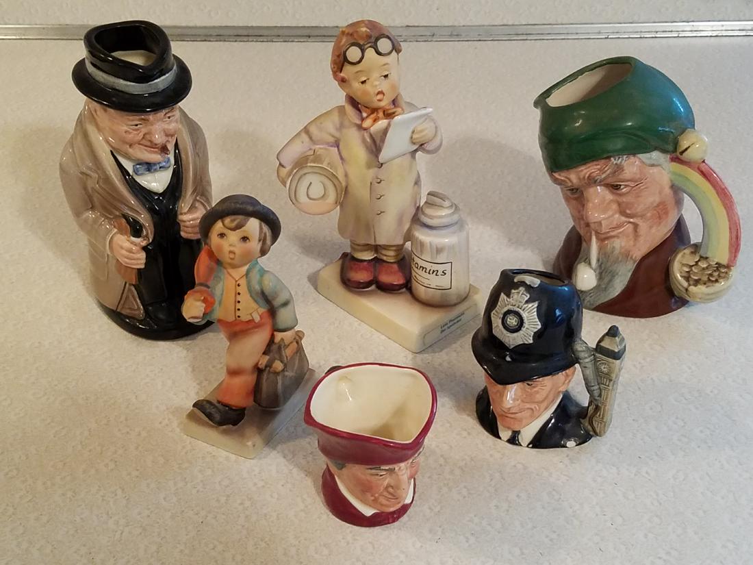 6 Pcs Hummel Figurines and Royal Doulton (1 of 1)