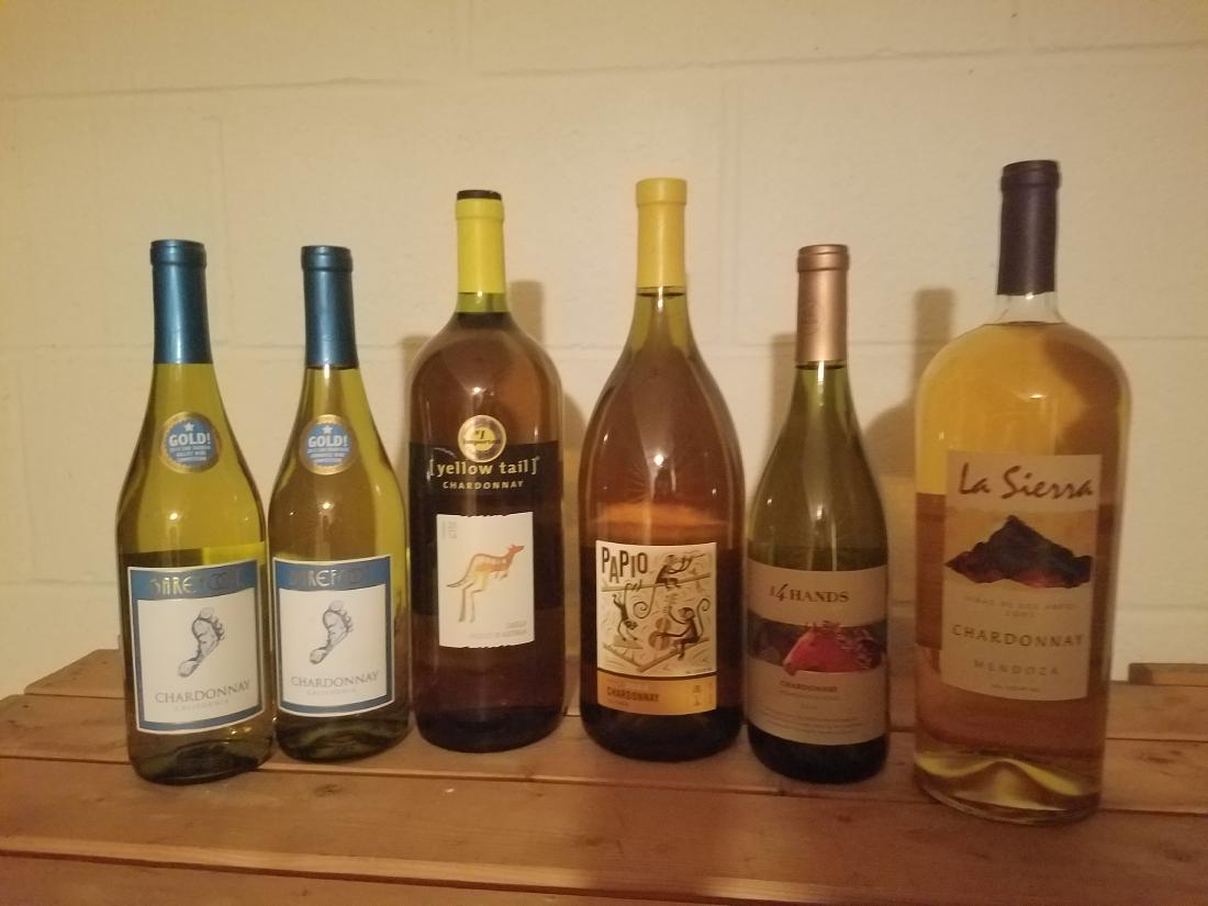 6 Bottles Estate Chardonnay: Includes Barefoot, Yellowtail, Papio, 14 Hands and La Sierra. This lot cannot be shipped. Must be picked up at 1500 Paxton St. Harrisburg, PA 17104.
