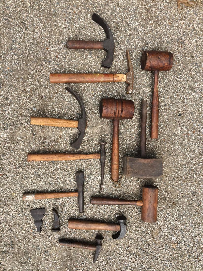 13 Wooden and Forged Hammers and Mallets (1 of 1)