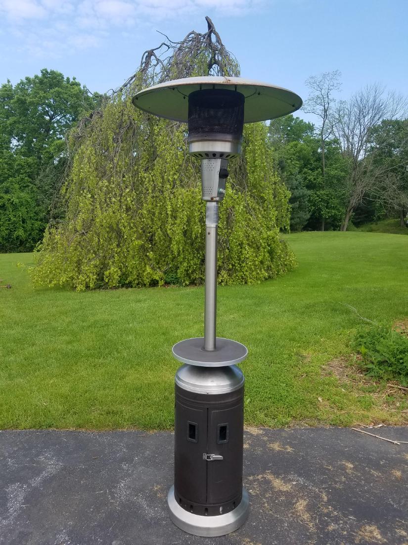 Umbrella heater: Height 86 in. Depth 31 1/2 in. Width 31 1/2 inch.