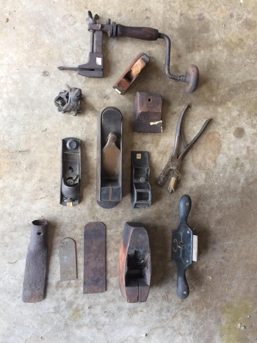 12 Vintage Tools and Parts Including Handplanes (1 of 1)