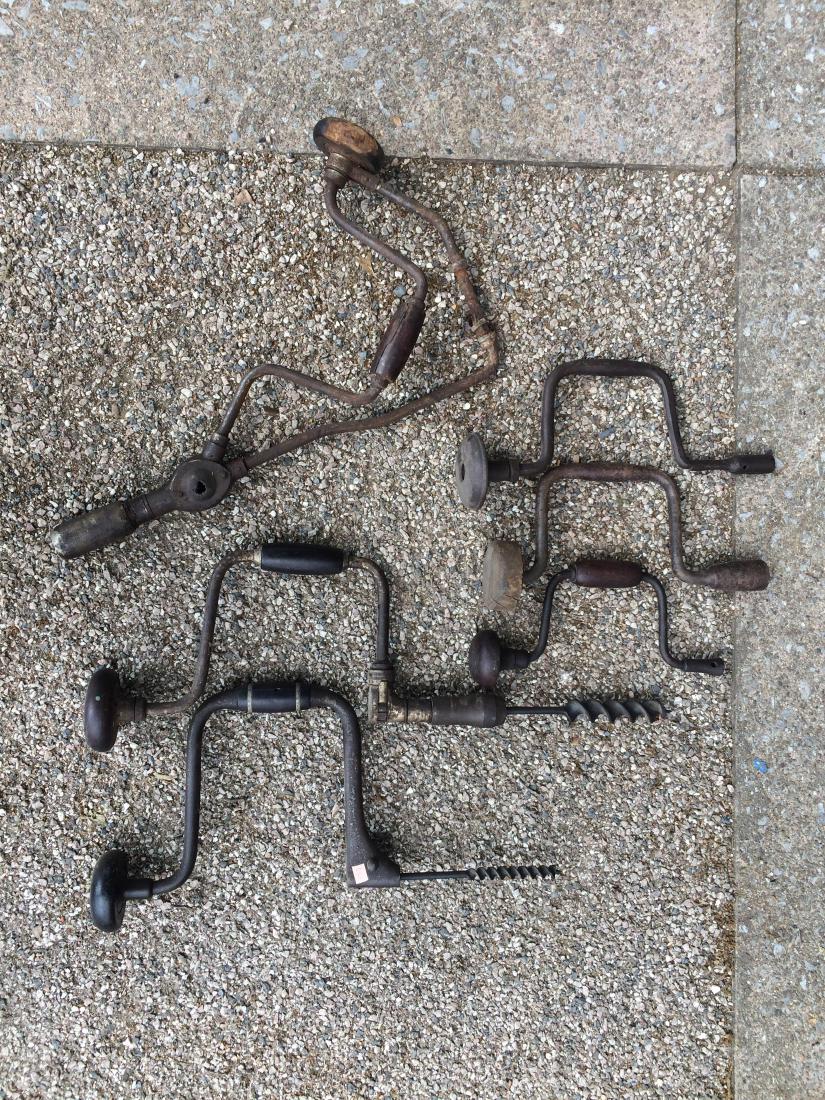 6 Vintage Hand Drills (1 of 1)