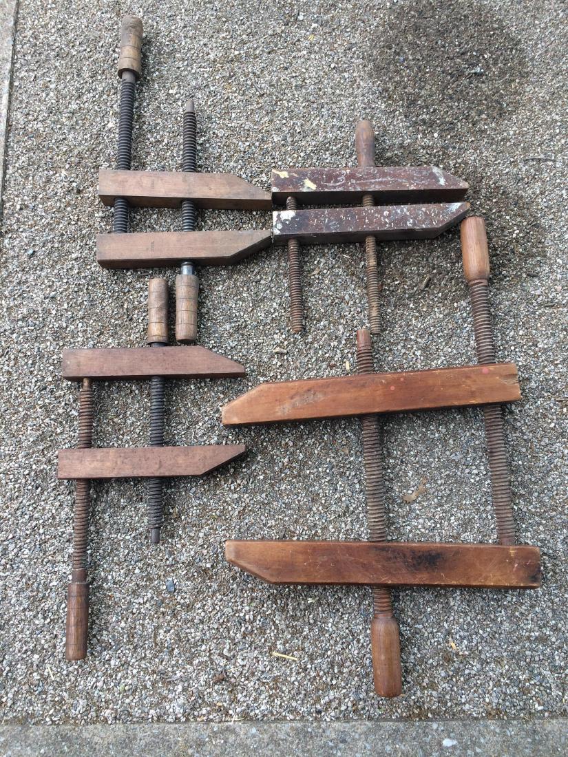 4 Large Wooden Clamps (1 of 1)