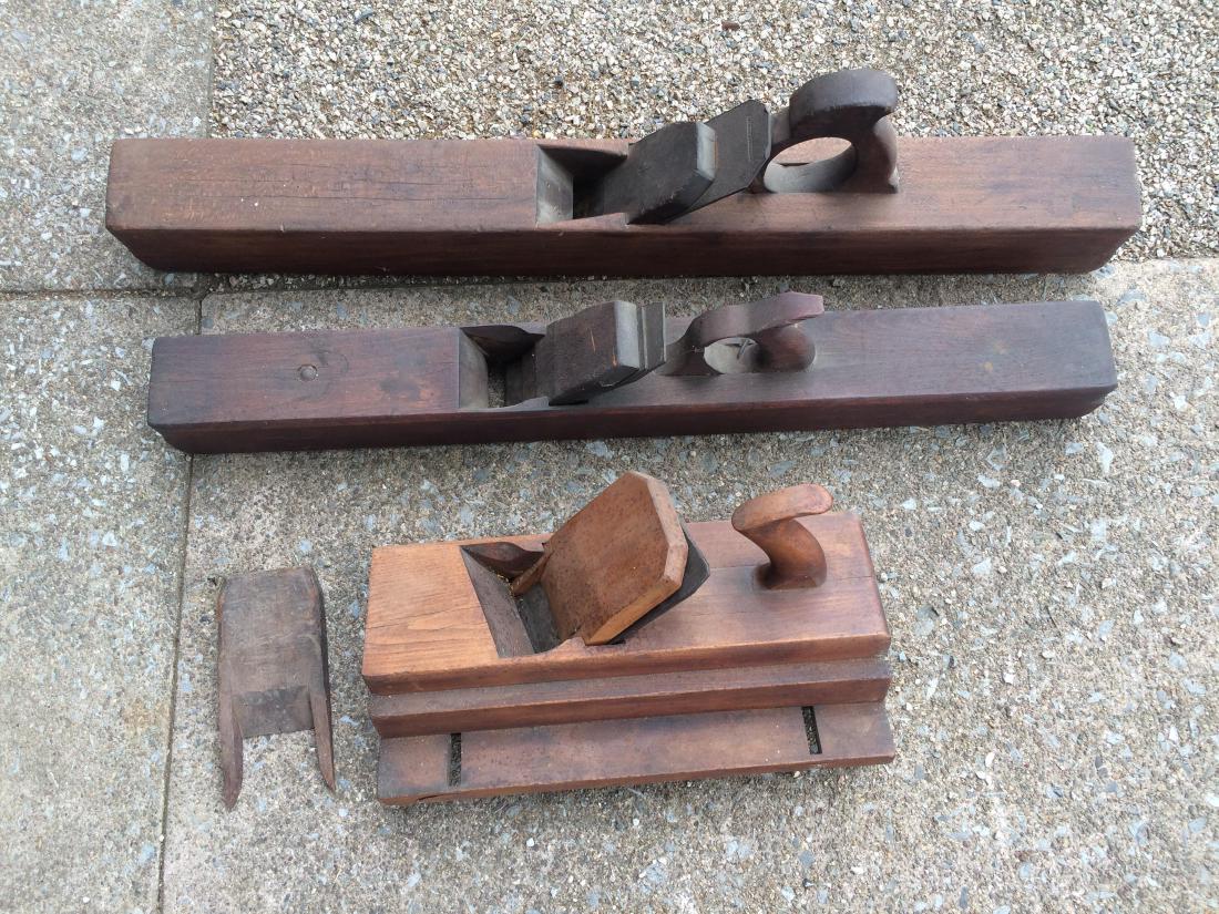 3 Large Wooden Hand Planes (1 of 1)