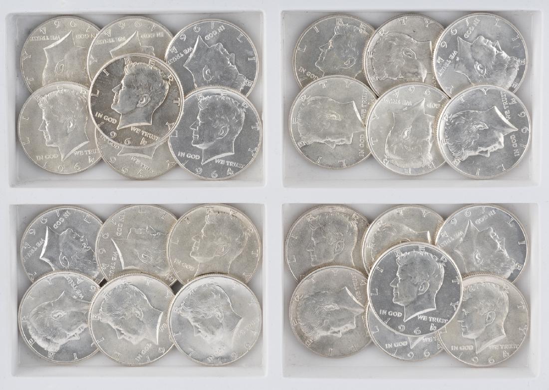 26 1964 Kennedy Half Dollars (1 of 2)