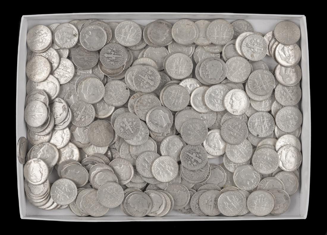 300 US Silver Roosevelt Dimes (1 of 1)