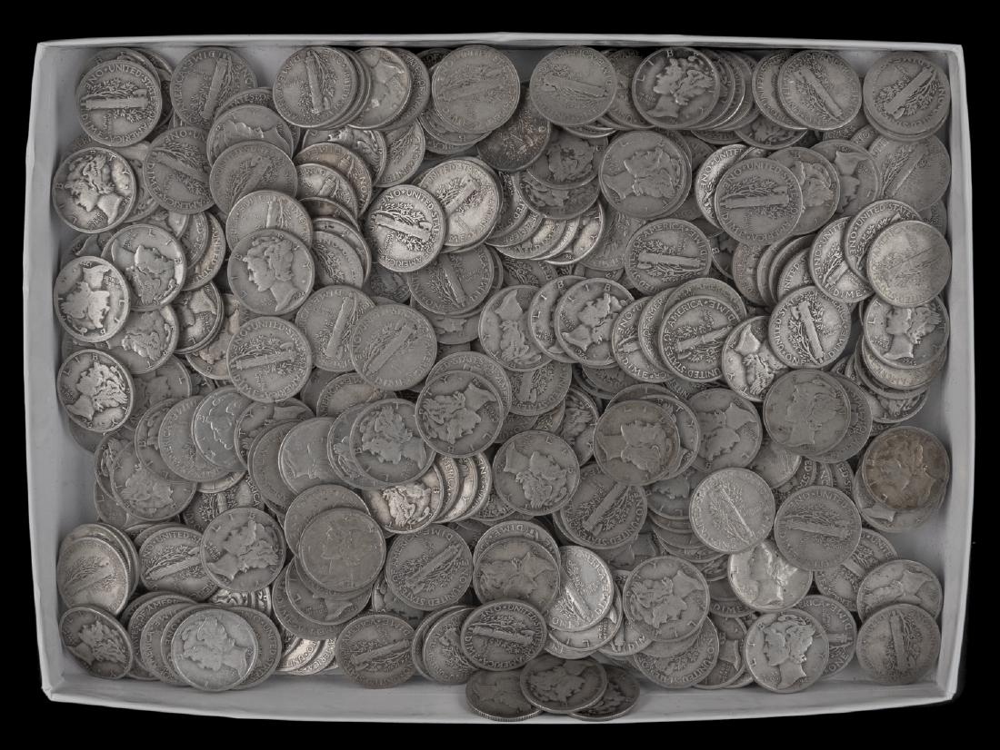 339 US Silver Mercury Dimes (1 of 1)
