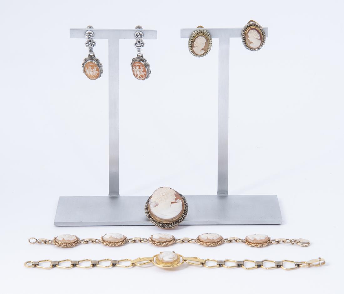 5 Pcs Shell Cameo Jewelry (1 of 4)