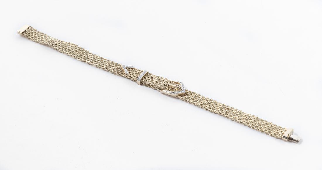 14k Diamond Buckle Bracelet (1 of 2)