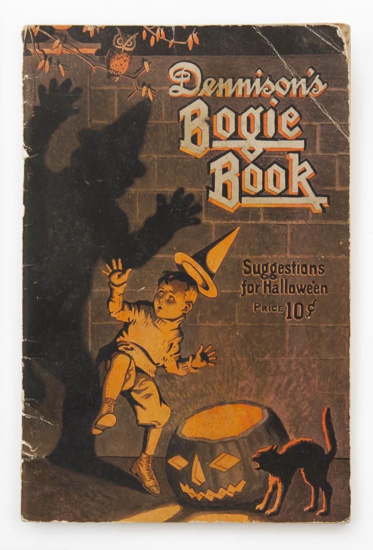Vintage Dennison's Bogie Book Ordering Catalog: DESCRIPTION: Vintage Dennison's Bogie Book ordering catalog. Suggestions for Halloween, 10¢. 11th annual edition. Dennison Manufacturing Co., Farmingham, Mass. With party idea suggestions and price l