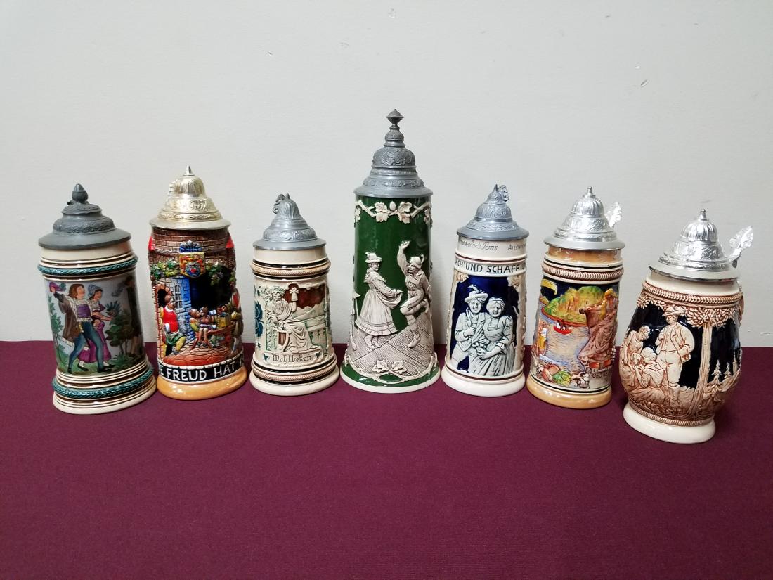 7 Beer Steins incl Allentown PA (1 of 2)