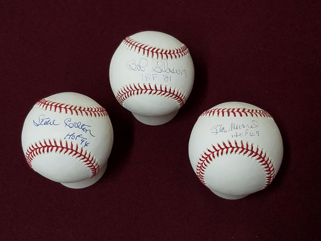 3 Autographed Baseballs incl. Stan Musial (1 of 4)