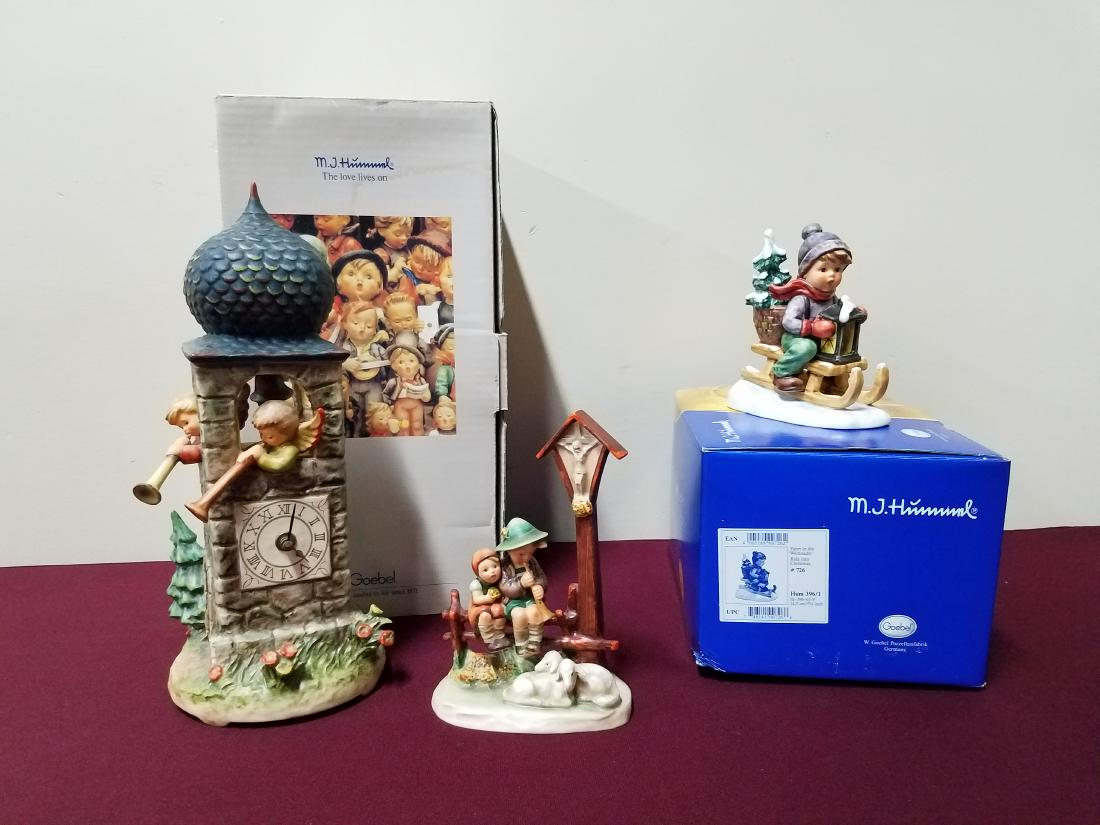 3 Hummel Figurines incl Clock (1 of 2)