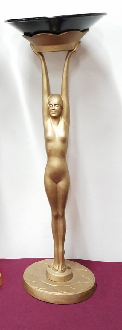 Painted Cast Figural Ash Tray (1 of 1)