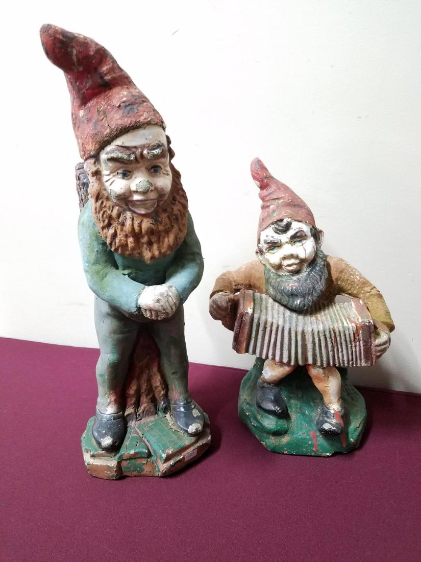 2 Concrete Garden Gnomes (1 of 1)
