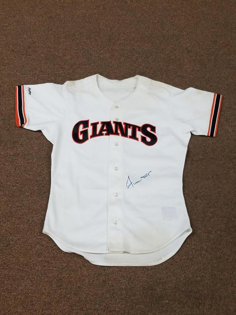 Willie May's Autographed Giants Jersey (1 of 2)