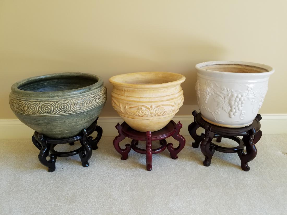 3 Ceramic Planters (1 of 1)