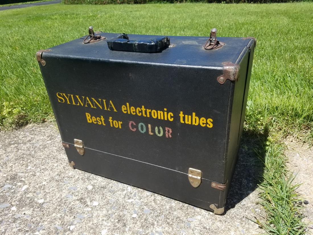 Sylvania T.V. Repair Chest and 123 Tubes (1 of 3)