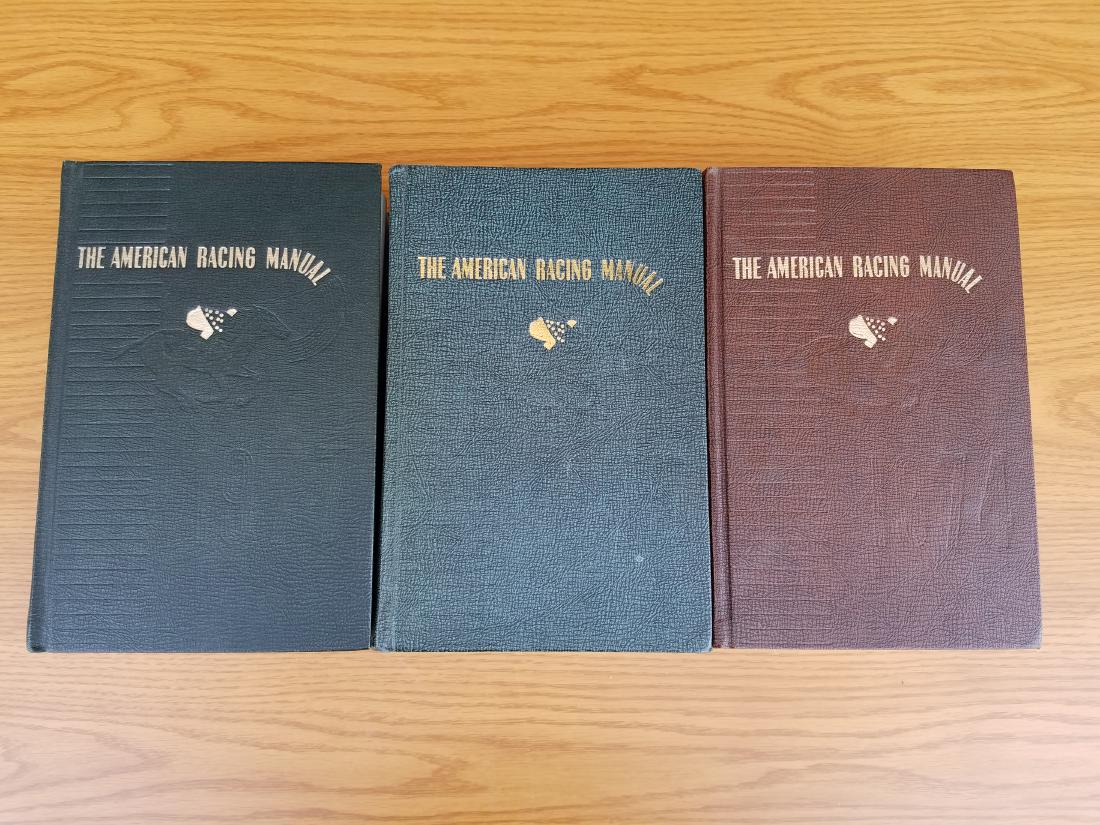 3 Vols. The American Racing Manual: Includes 1974, 1975, and 1977.