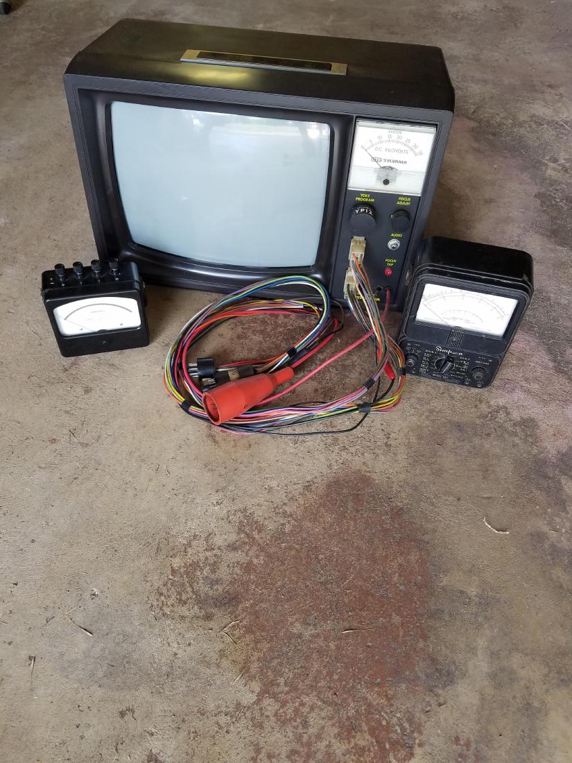 3 Pcs CRT Test Rig, Current Meter, Volt Meter (1 of 1)