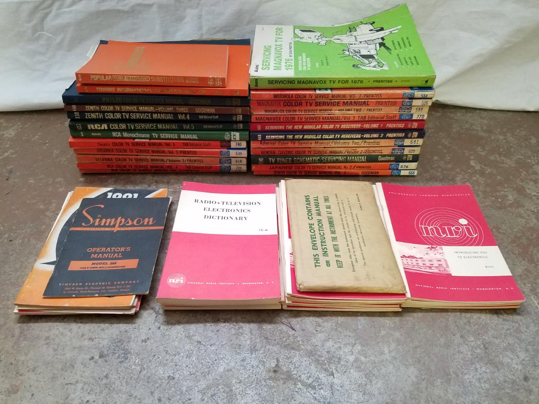 50 Vols. Radio Repair and Service Manuals (1 of 1)