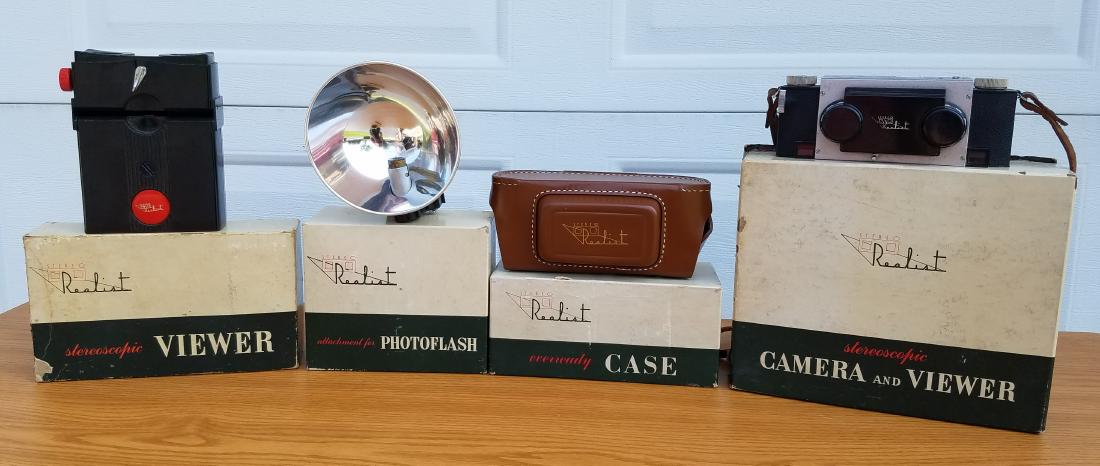 Realist Stereo Camera, Viewer, PhotoFlash (1 of 5)